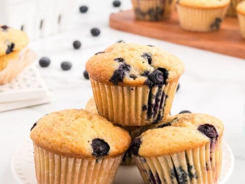 No Added Sugar Blueberry Buttermilk Muffins