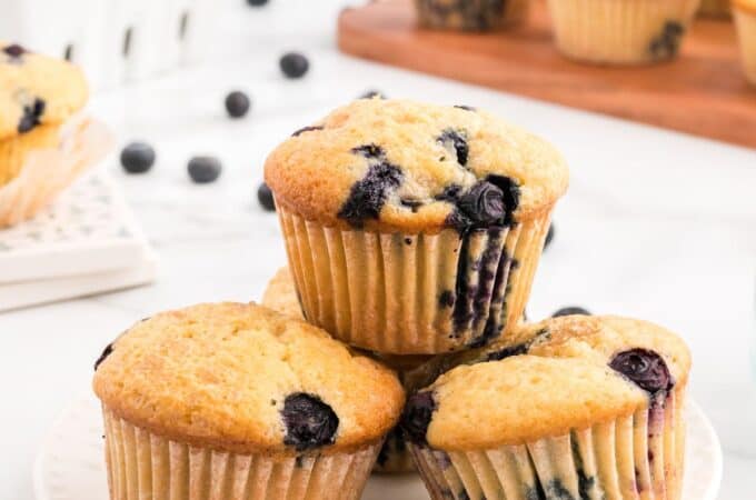 No Added Sugar Blueberry Buttermilk Muffins