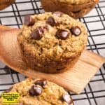 No Added Sugar Banana Oatmeal Chocolate Chip Muffins