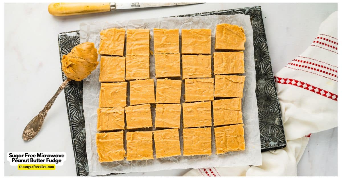 Sugar Free Microwave Peanut Butter Fudge , a quick and easy no added dessert recipe made with four ingredients in about five minutes. Sugar Free Microwave Peanut Butter Fudge , a quick and easy no added dessert recipe made with four ingredients in about five minutes.