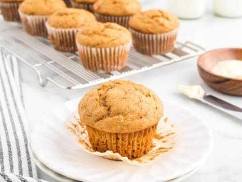 No Added Sugar Banana Carrot Muffins