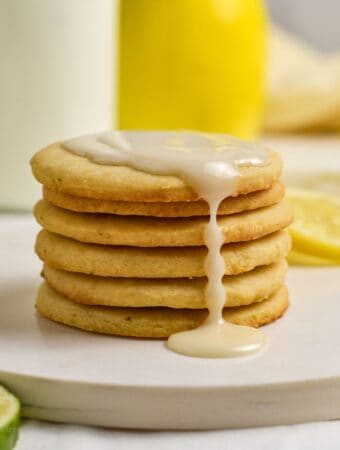Sugar Free Lemon Lime Shortbread Cookies