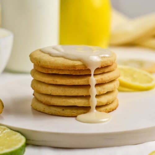 Sugar Free Lemon Lime Shortbread Cookies
