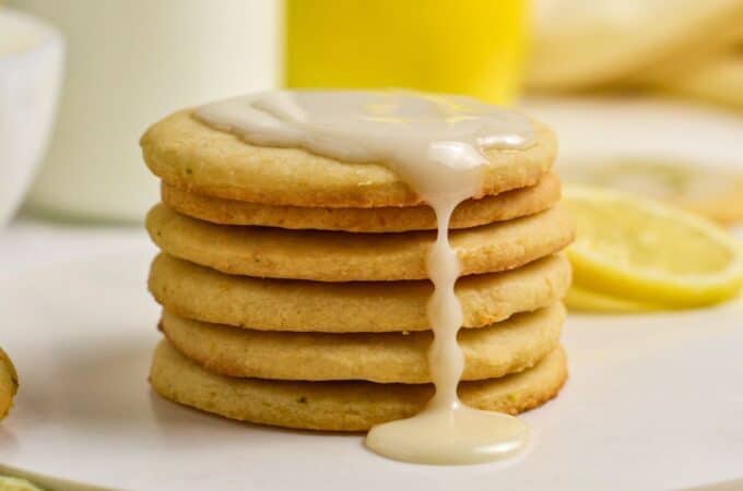 Sugar Free Lemon Lime Shortbread Cookies