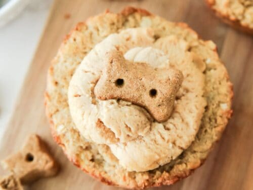 Sugar Free Frosted Pupcakes (people friendly cupcakes)