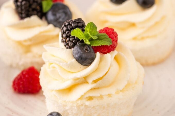 Sugar Free Angel Food Cupcakes