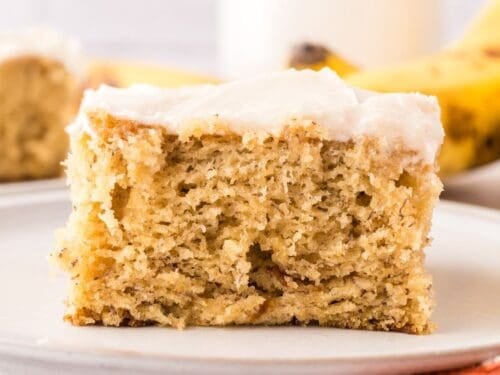 Sugar Free Frosted Banana Cake