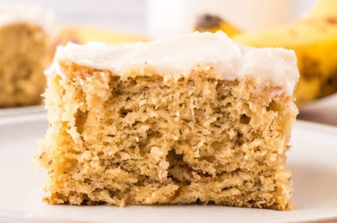 Sugar Free Frosted Banana Cake