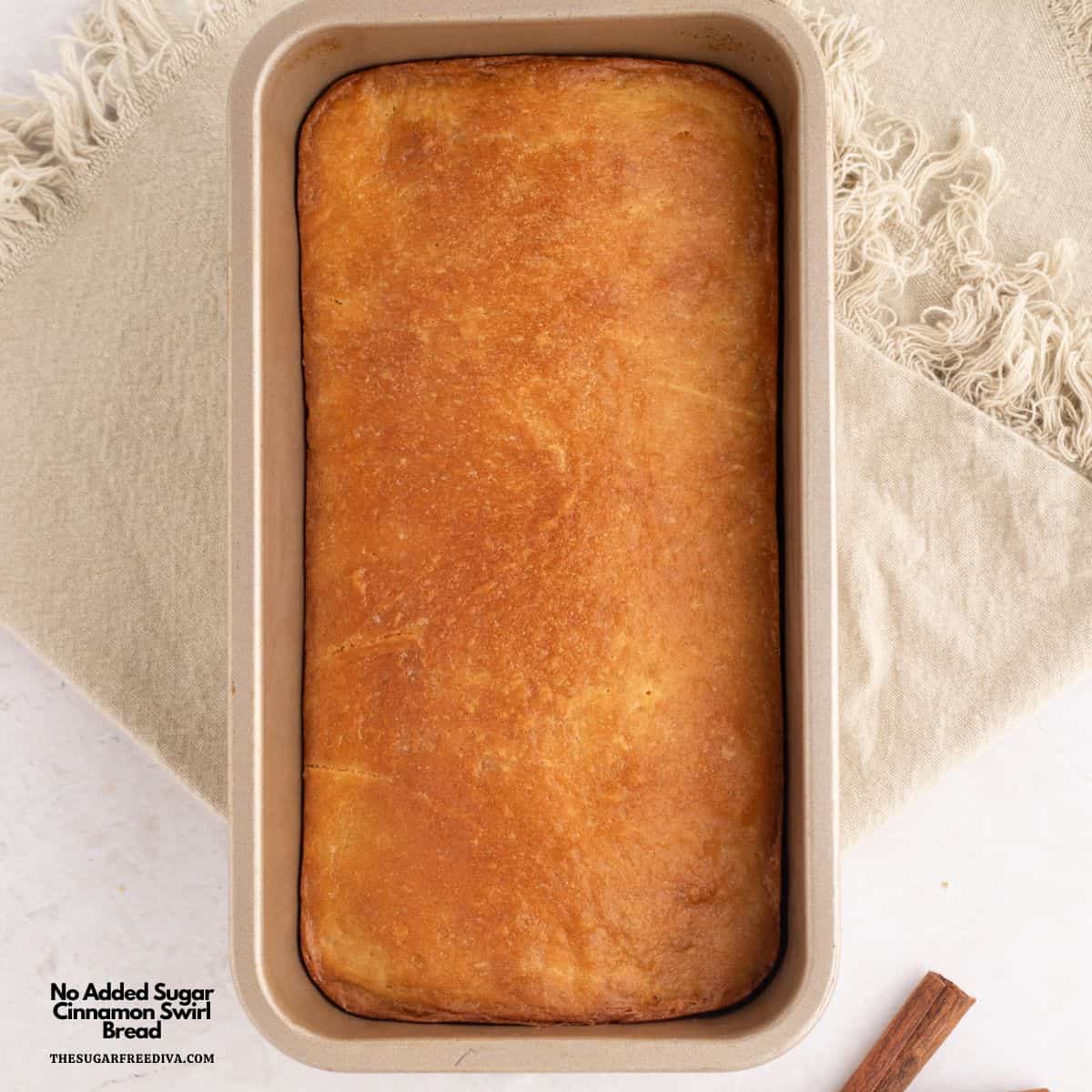 No Added Sugar Cinnamon Swirl Bread, a simple and mouthwateringly delicious homemade bread recipe made with no added sugar.