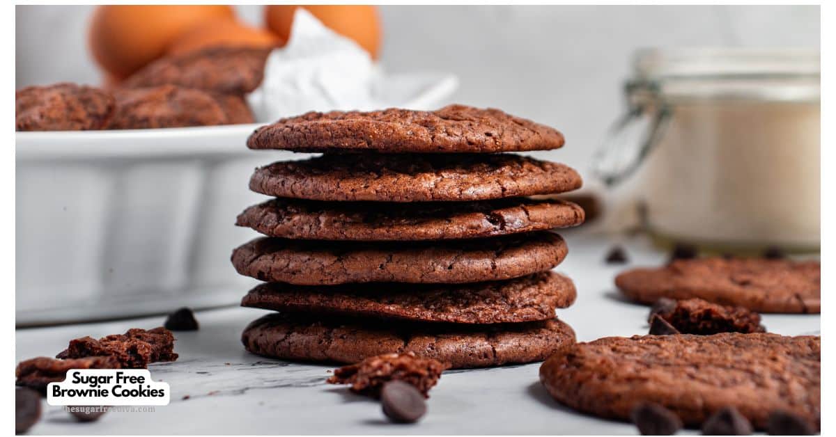Sugar Free Brownie Cookies, a delicious no added sugar chocolate cookie recipe that tastes like a irresistibly fudgy brownie. Sugar Free Brownie Cookies, a delicious no added sugar chocolate cookie recipe that tastes like a irresistibly fudgy brownie.