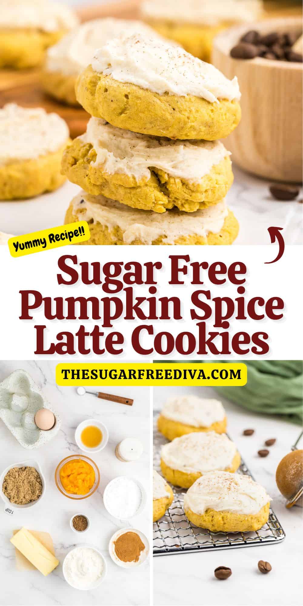 Sugar Free Pumpkin Spice Latte Cookies