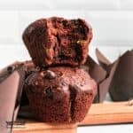 Sugar Free Chocolate Zucchini Muffins