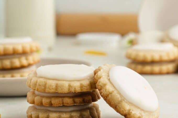 Sugar Free Lemon Shortbread Cookies