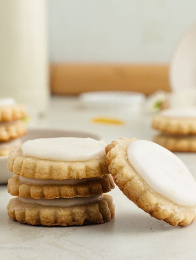 Sugar Free Lemon Shortbread Cookies