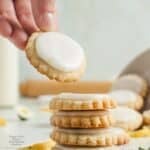 Sugar Free Lemon Shortbread Cookies