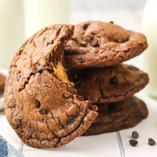 Peanut Butter Stuffed Cookies No Added Sugar