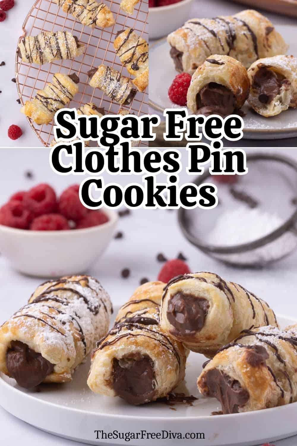 Sugar Free Clothes Pin Cookies, AKA lady locks or cream horns, delicious buttery dough stuffed with chocolate cream. No Added Sugar Recipe. Sugar Free ClothesPin Cookies, AKA lady locks or cream horns, delicious buttery dough stuffed with chocolate cream. No Added Sugar Recipe.