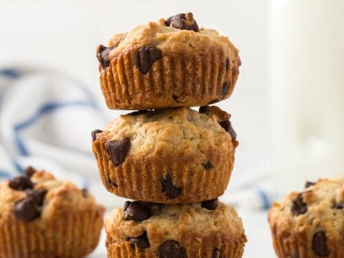 Sugar Free Oatmeal Chocolate Chip Muffins