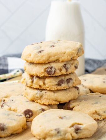 Sugar Free Chocolate Chip Shortbread Cookies