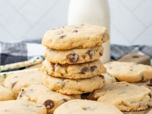 Sugar Free Chocolate Chip Shortbread Cookies