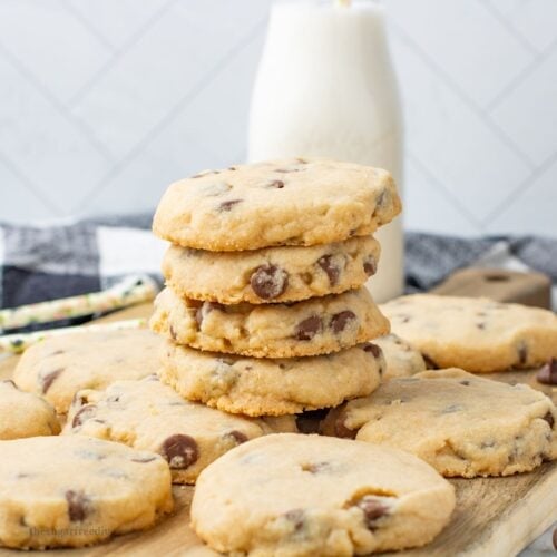 Sugar Free Chocolate Chip Shortbread Cookies