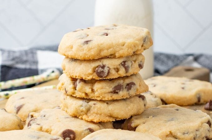 Sugar Free Chocolate Chip Shortbread Cookies