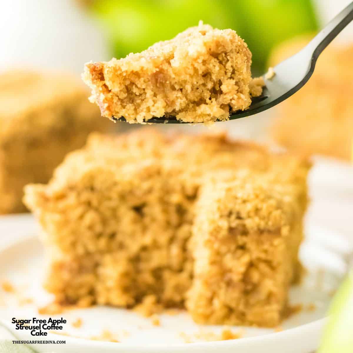 Sugar Free Apple Streusel Coffee Cake, a delicious no added sugar dessert recipe for a moist and flavorful layered cake made from scratch. Sugar Free Apple Streusel Coffee Cake, a delicious no added sugar dessert recipe for a moist and flavorful layered cake made from scratch.