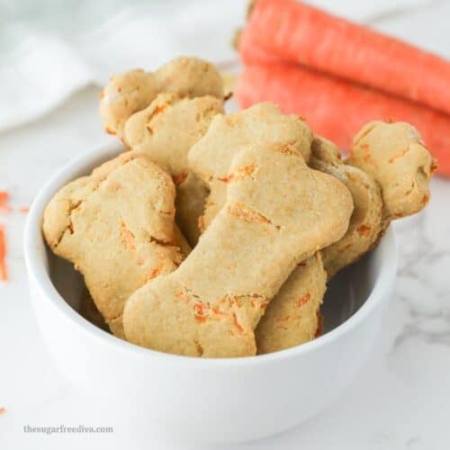Peanut Butter and Carrot Dog Treats