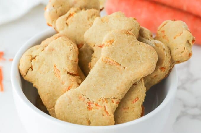 Peanut Butter and Carrot Dog Treats