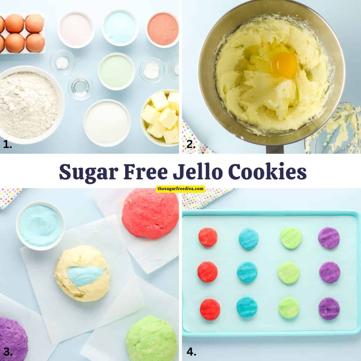 Sugar Free Gelatin Cookies, a delicious buttery no added sugar recipe flavored and colored with gelatin such Jello. Sugar Free Gelatin Cookies, a delicious buttery no added sugar recipe flavored and colored with gelatin such Jello.