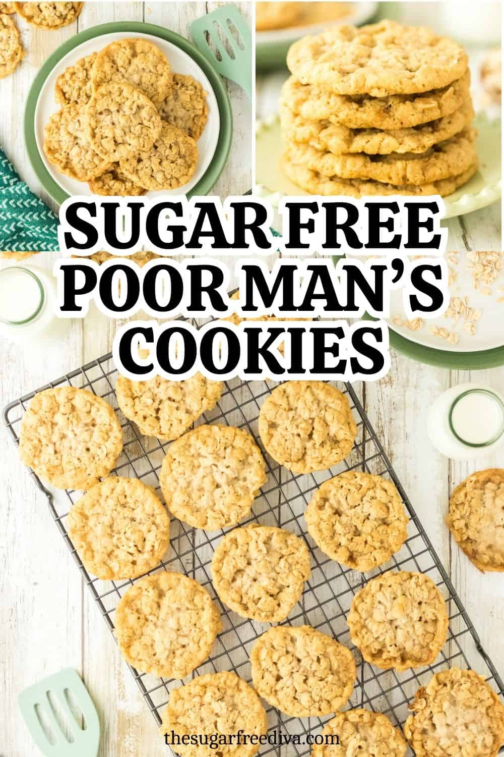 Sugar Free Poor Man’s Cookies, a simple recipe for chewy oatmeal cookies made with no added dairy or sugar. Sugar Free Poor Man’s Cookies, a simple recipe for chewy oatmeal cookies made with no added dairy or sugar.