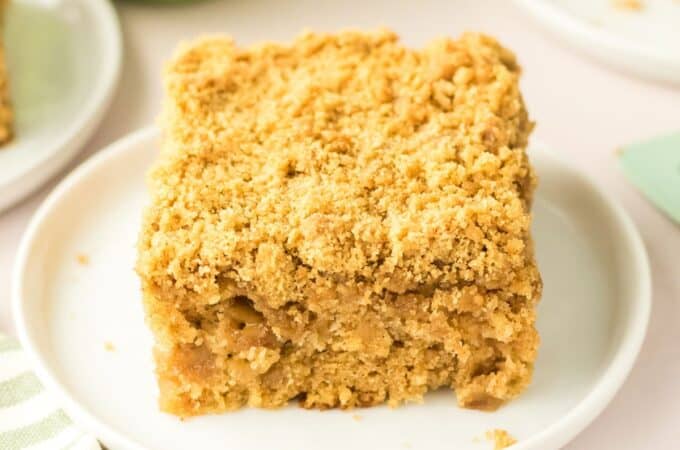 Sugar Free Apple Streusel Coffee Cake