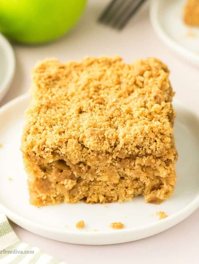 Sugar Free Apple Streusel Coffee Cake
