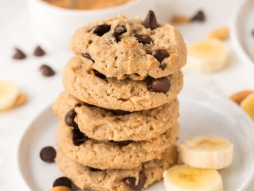Sugar Free Peanut Butter Banana Cookies