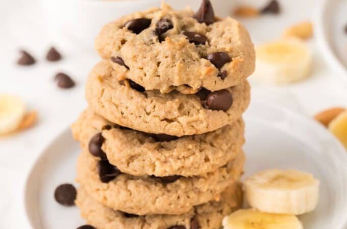 Sugar Free Peanut Butter Banana Cookies