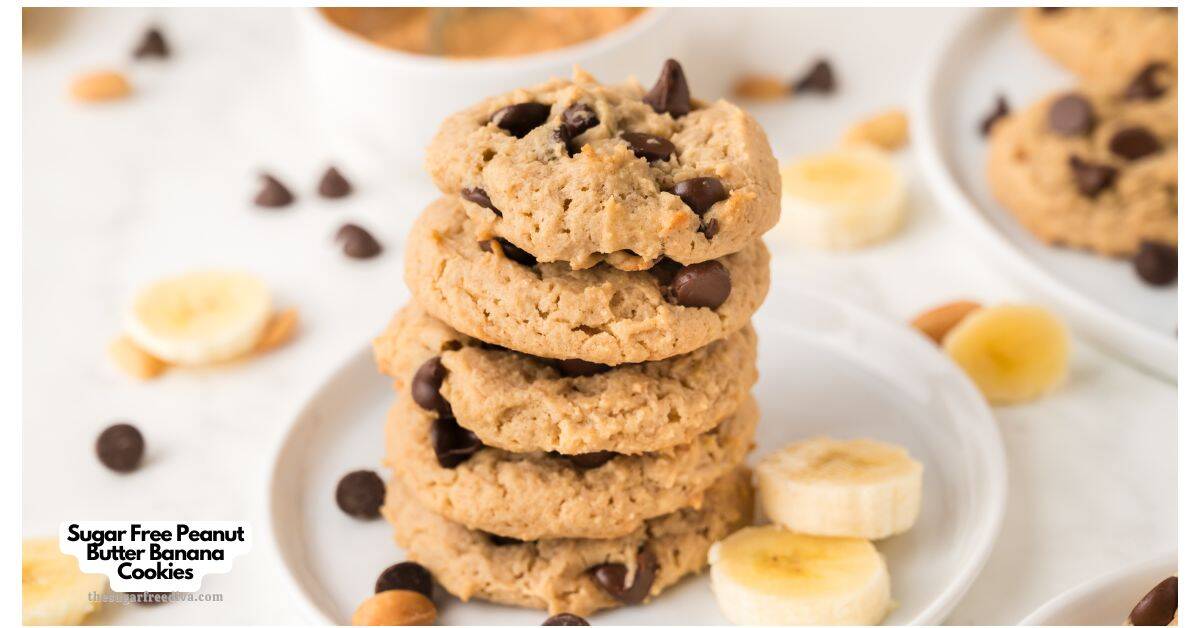 Sugar Free Peanut Butter Banana Cookies, a delicious no added sugar dessert for moist and soft cookie bursting with flavors. Sugar Free Peanut Butter Banana Cookies, a delicious no added sugar dessert for moist and soft cookie bursting with flavors.