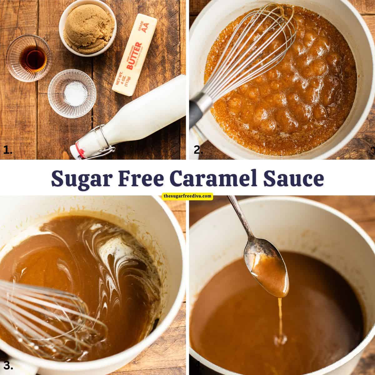 Sugar Free Caramel Sauce, a simple 5 ingredient recipe for a decadent buttery and creamy guilt-free topping made with no added sugar. Sugar Free Caramel Sauce, a simple 5 ingredient recipe for a decadent buttery and creamy guilt-free topping made with no added sugar.
