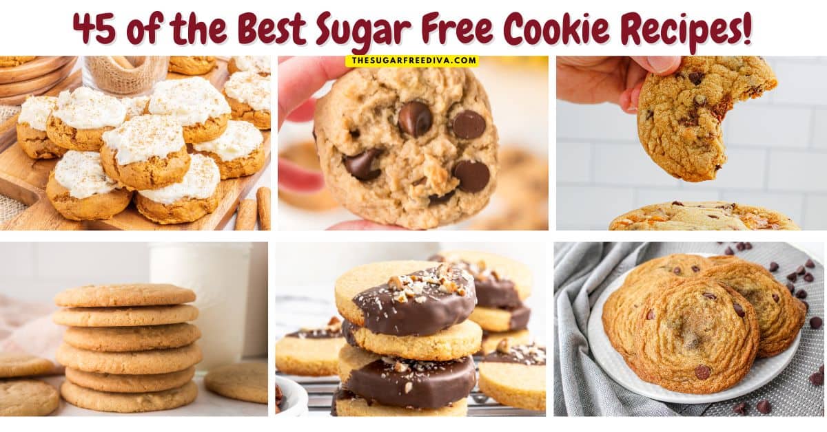 45 of the best Sugar Free Cookie Recipes! Deliciously guilt-free recipes perfect for keto, low-carb, or diabetic diets. Bake smarter, not sweeter.