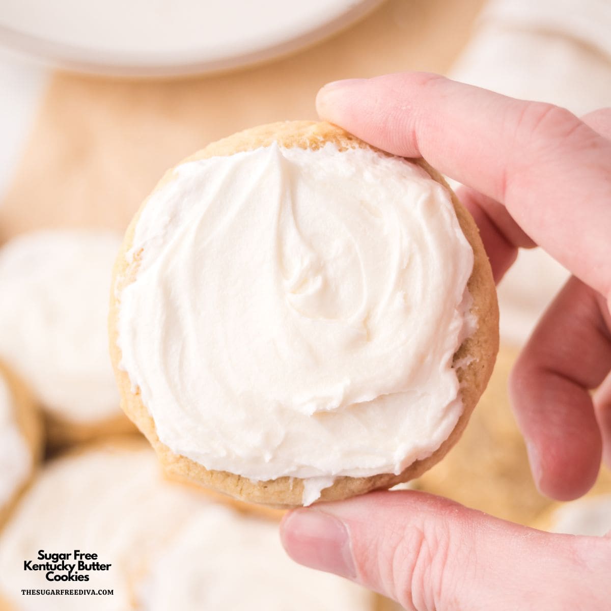 Sugar Free Kentucky Butter Cookies, a no added sugar cookie recipe for buttery soft cookies with a 3 ingredient glaze frosting. Sugar Free Kentucky Butter Cookies, a no added sugar cookie recipe for buttery soft cookies with a 3 ingredient glaze frosting.