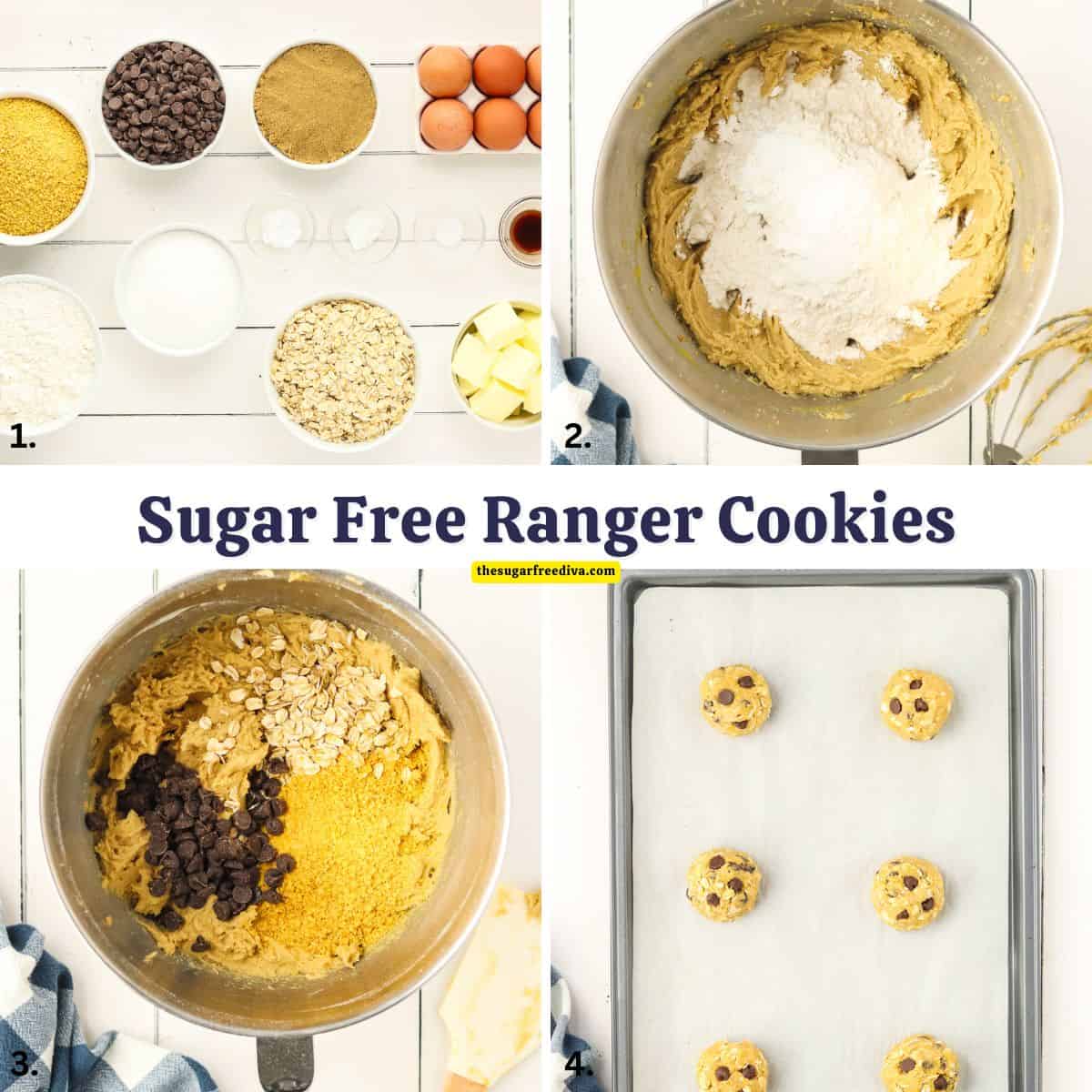 Sugar Free Ranger Cookies, get the recipe for hearty, chewy, and crunchy treats packed with oats, coconut, cornflakes, and chocolate chips. Sugar Free Ranger Cookies, get the recipe for hearty, chewy, and crunchy treats packed with oats, coconut, cornflakes, and chocolate chips.