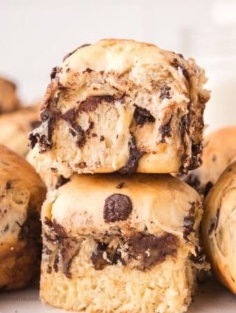Sugar Free Chocolate Chip Brioche Rolls