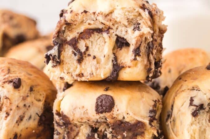Sugar Free Chocolate Chip Brioche Rolls