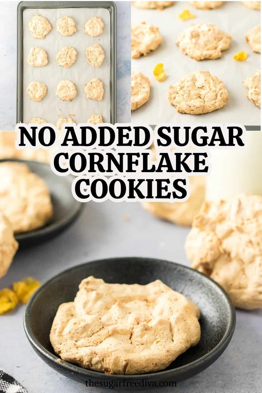 No Added Sugar Cornflake Cookies, an easy sugar free recipe for flavorful cookies with a chewy center with a signature shatter-crisp exterior. No Added Sugar Cornflake Cookies, an easy sugar free recipe for flavorful cookies with a chewy center with a signature shatter-crisp exterior