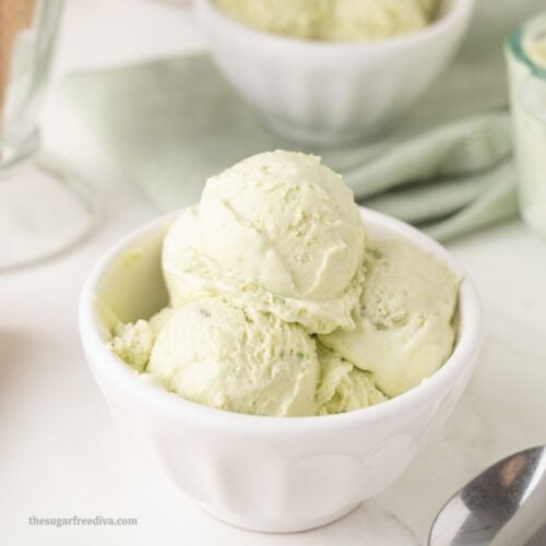 Sugar Free Avocado Ice Cream