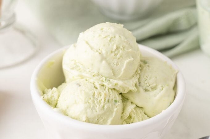 Sugar Free Avocado Ice Cream