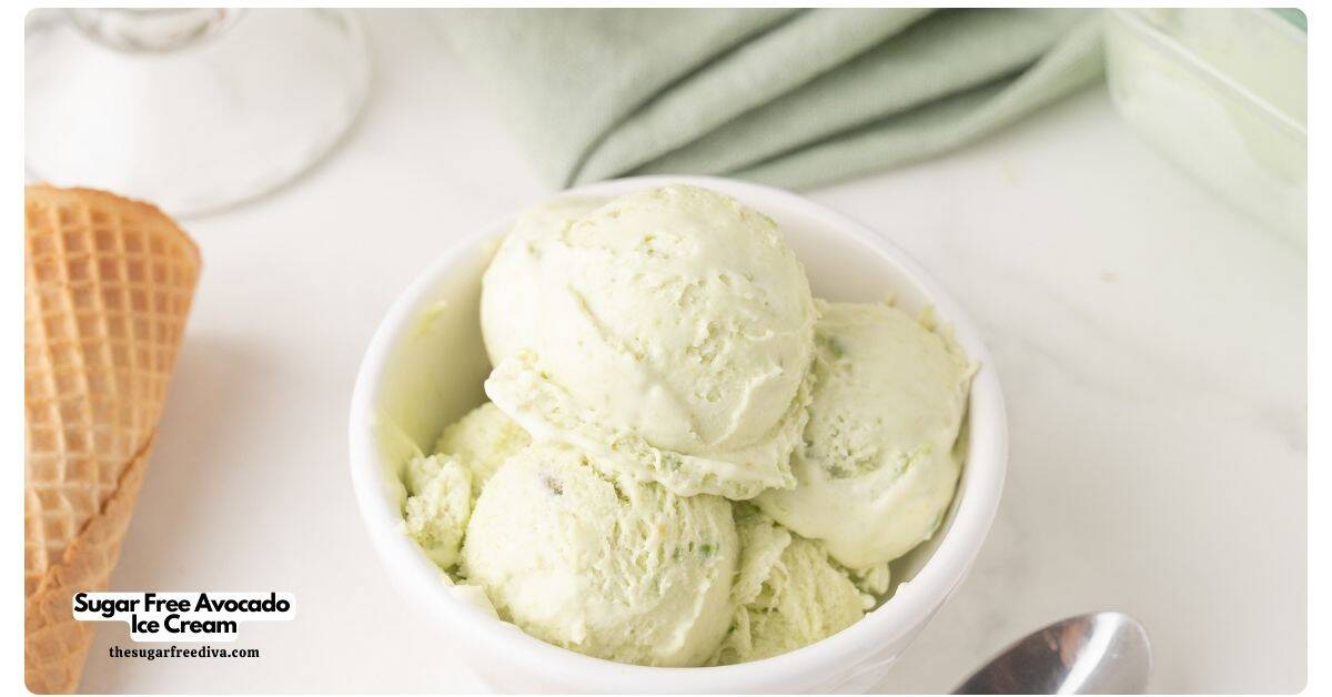Sugar Free Avocado Ice Cream, a simple 5 ingredients no added sugar dessert recipe for rich, velvety, no churn ice cream. Sugar Free Avocado Ice Cream, a simple 5 ingredients no added sugar dessert recipe for rich, velvety, no churn ice cream.