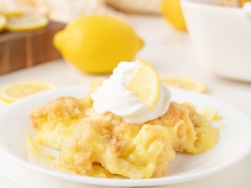 Sugar Free Lemon Cream Cheese Dump Cake