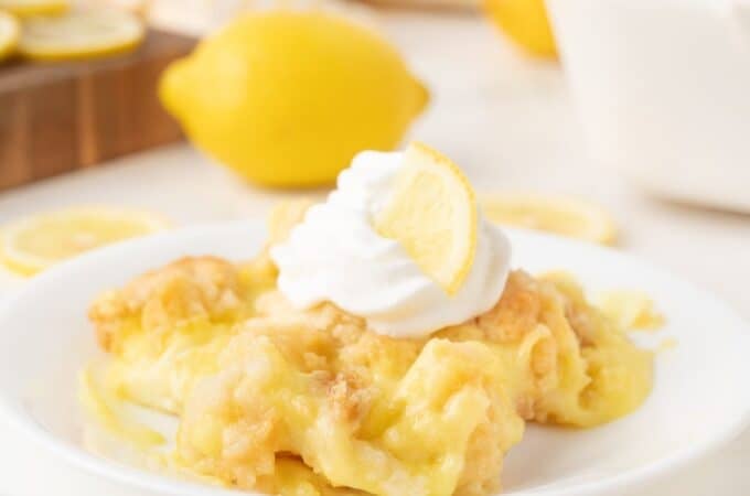 Sugar Free Lemon Cream Cheese Dump Cake