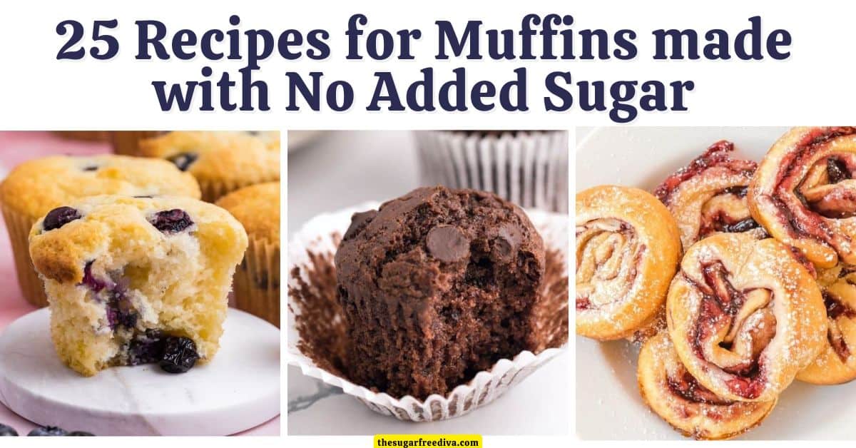 Discover the best recipes for Muffins with no added sugar. Moist, flavorful, and easy to bake! Enjoy a bakery-style muffin without sugar! Discover the best recipes for Muffins with no added sugar. Moist, flavorful, and easy to bake! Enjoy a bakery-style muffin without sugar!