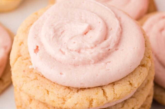 Sugar Free Pink Lemonade Cookies